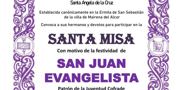 Misa en honor a San Juan Evangelista