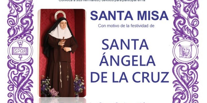 Misa en honor a Santa Ángela