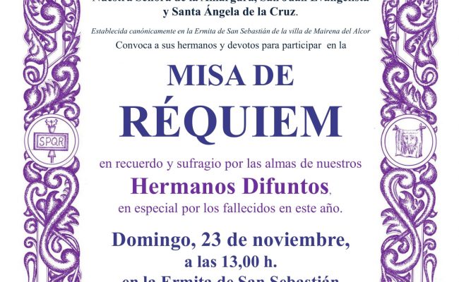 Misa de Réquiem por todos los difuntos de la Hermandad
