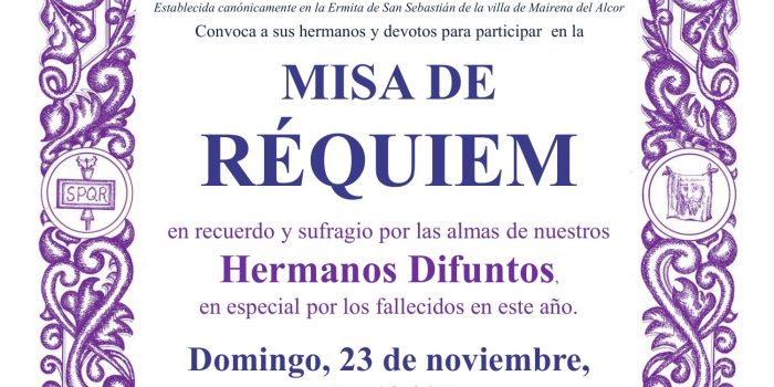 Misa de Réquiem por todos los difuntos de la Hermandad