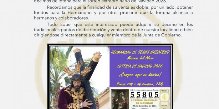 Lotería de Navidad 2026